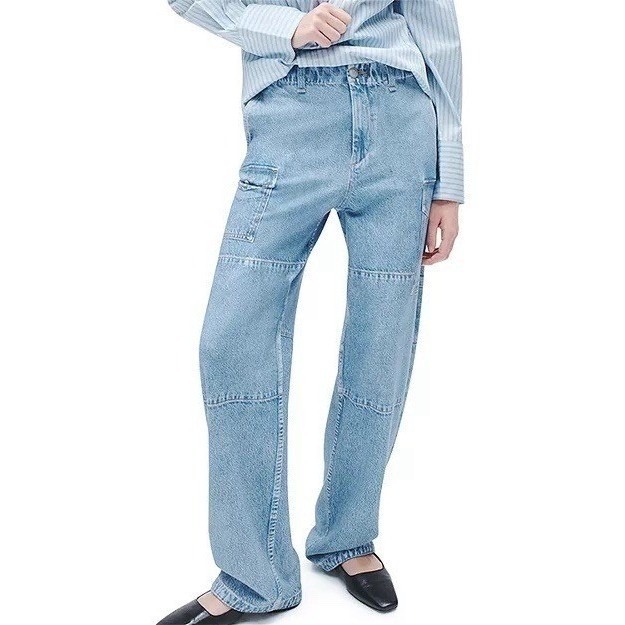 Rag & Bone Miramar Nora Cargo Jean Celeste Sweatpant High Rise Cotton 30 New
